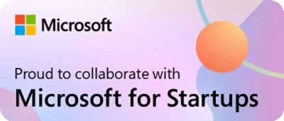 Proud to collaborate with Microsoft for Startups